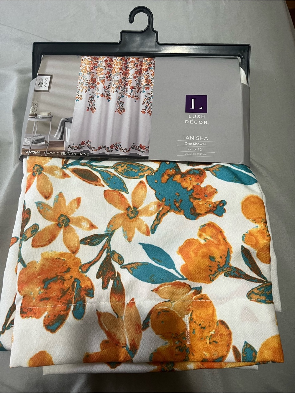 Lush Décor Tanisha Floral Shower Curtain